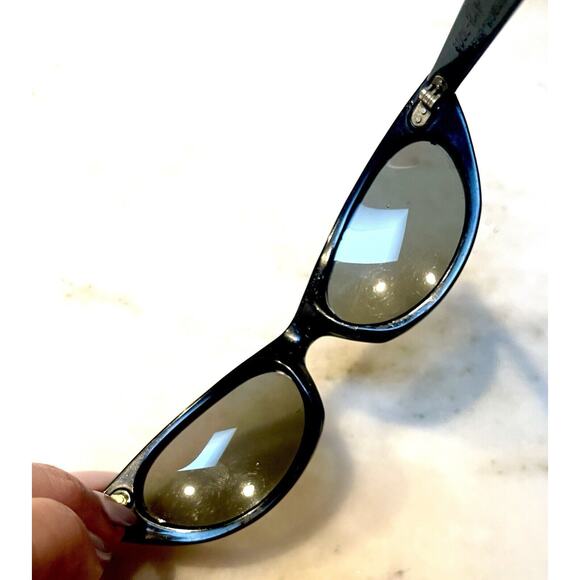 Vintage 1950-1960 Cat Eye Sunglasses Reflective Pearl Frame Pin Up Rockabilly - Picture 10 of 16